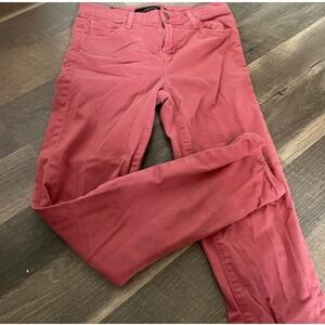 J Brand Skinny Colored Jeans Coral Pink Women Size 24
